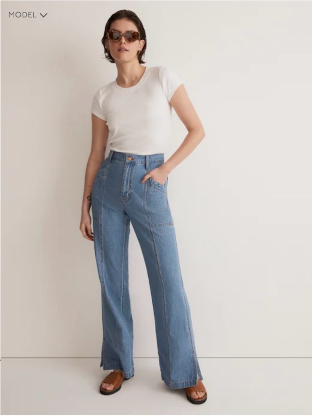 Madewell Relaxed Loose Flare Jeans